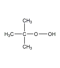 structural formula of tert-butyl hydroperoxide