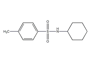 n-cyclohexyl-p-toluenesulfonamide structural formula