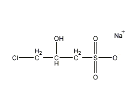 3-chloro-2-hydroxypropanesulfonate sodium salt structural formula