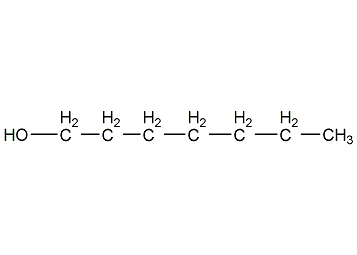 1-heptanol structural formula