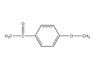 structural formula of p-methoxyacetophenone