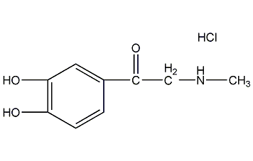 adrenalone hydrochloride structural formula