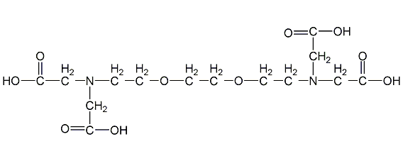 ethylene glycol bisaminoethyl ether tetraacetic acid structural formula