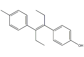 diethyl diethylstilbestrol structural formula