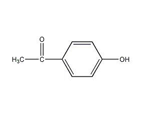structural formula of p-hydroxyacetophenone
