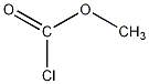 methyl chloroformate structural formula