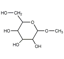 α-d-methylglucoside structural formula