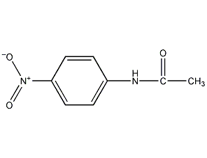 structural formula of p-nitroacetanilide