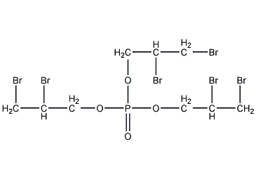 tris(2,3-dibromopropyl)phosphate structural formula