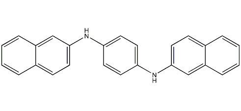 n,n'-bis(2-naphthyl)-p-phenylenediamine structural formula