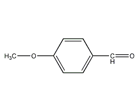 structural formula of p-methoxybenzaldehyde