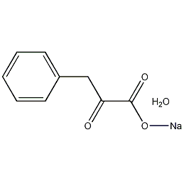 sodium phenylpyruvate monohydrate structural formula