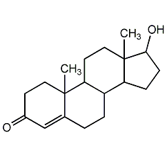 testosterone structural formula