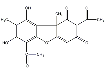 usnic acid structural formula