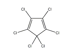 hexachlorocyclopentadiene structural formula