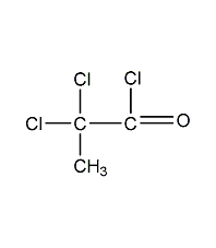 trichloroacetyl chloride structural formula
