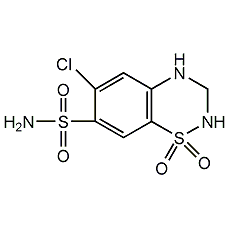 hydrochlorothiazide structural formula