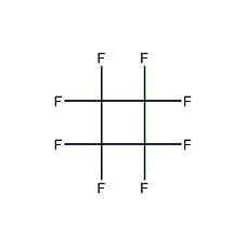 perfluorocyclobutane structural formula