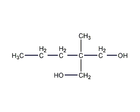 2-methyl-2-propyl-1,3-propanediol structural formula