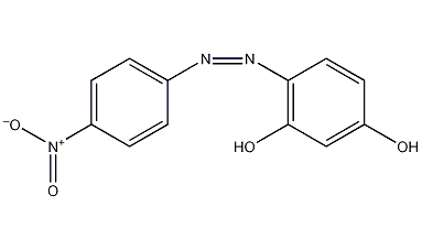 structural formula of p-nitrophenylazoresorcin