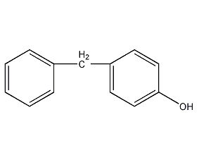 4-benzylphenol structural formula