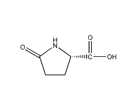 (s)-(-)-2-pyrrolidone-5-carboxylic acid structural formula