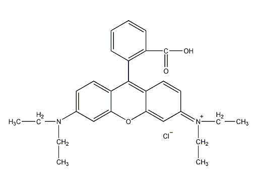 rhodamine b structural formula