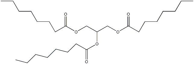 tricaprylin structural formula