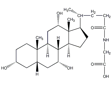 glycinolithocholic acid structural formula