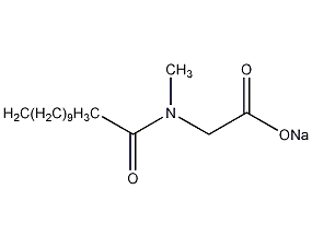 sodium lauryl sarcosinate structural formula