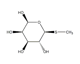 methyl-1-thio-β-d-galactopyranoside structural formula