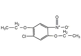 1-chloro-2,5-diethoxy-4-nitrobenzene structural formula