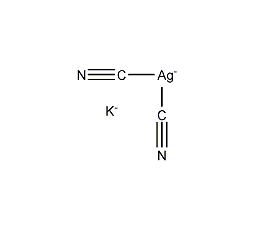 structure formula of potassium silver cyanide
