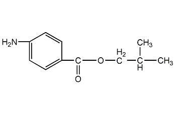 isobutyl 4-aminobenzoic acid structural formula