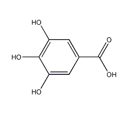3,4,5-trihydroxybenzoic acid structural formula