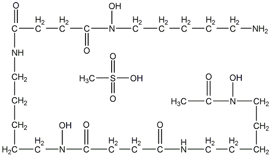 desferrioxamine mesylate structural formula