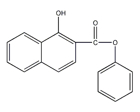 hydroxy-2-phenyl naphthoate structural formula