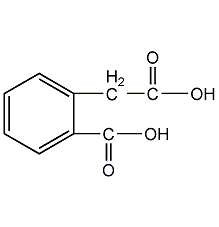 structural formula of o-carboxyphenylacetic acid