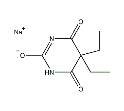 barbiturate sodium salt structural formula
