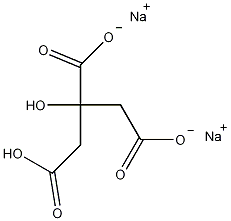 citrate disodium salt structural formula