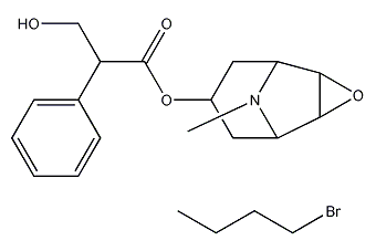 structural formula of scopolamine butyrate