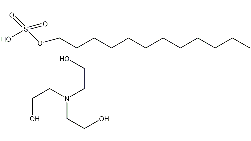 structural formula of triethanolamine dodecyl sulfate