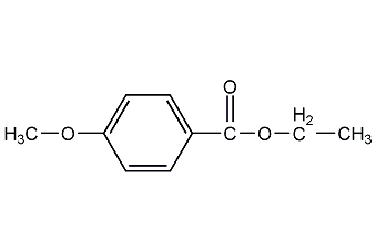 structural formula of ethyl p-methoxybenzoate