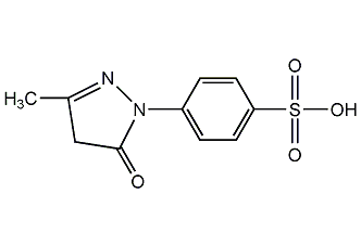 3-methyl-1-(4-sulfophenyl)-5-pyridinone structural formula