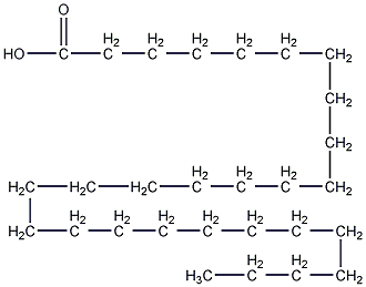 structural formula of octanoic acid
