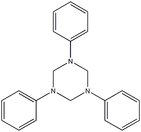 hexahydro-1,3,5-triphenyl-1,3,5-triazole structural formula  
