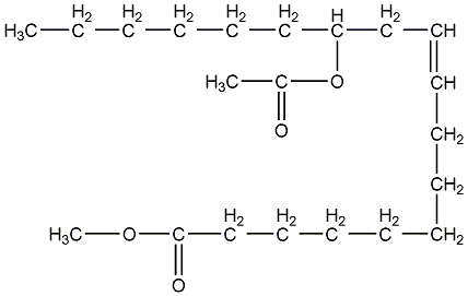 acetyl castor oil methyl ester structural formula