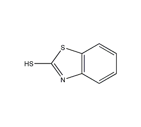 2-mercaptobenzothiazole structural formula