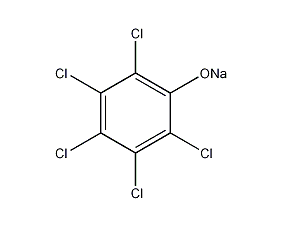 pentachlorophenol sodium salt structural formula