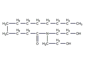 n,n-diethanoldodecamide structural formula